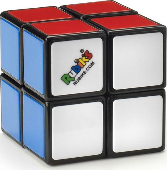Rubik's Mini 2x2 pocket cube puzzle by Spin Master with colorful tiles for ages 5 and up