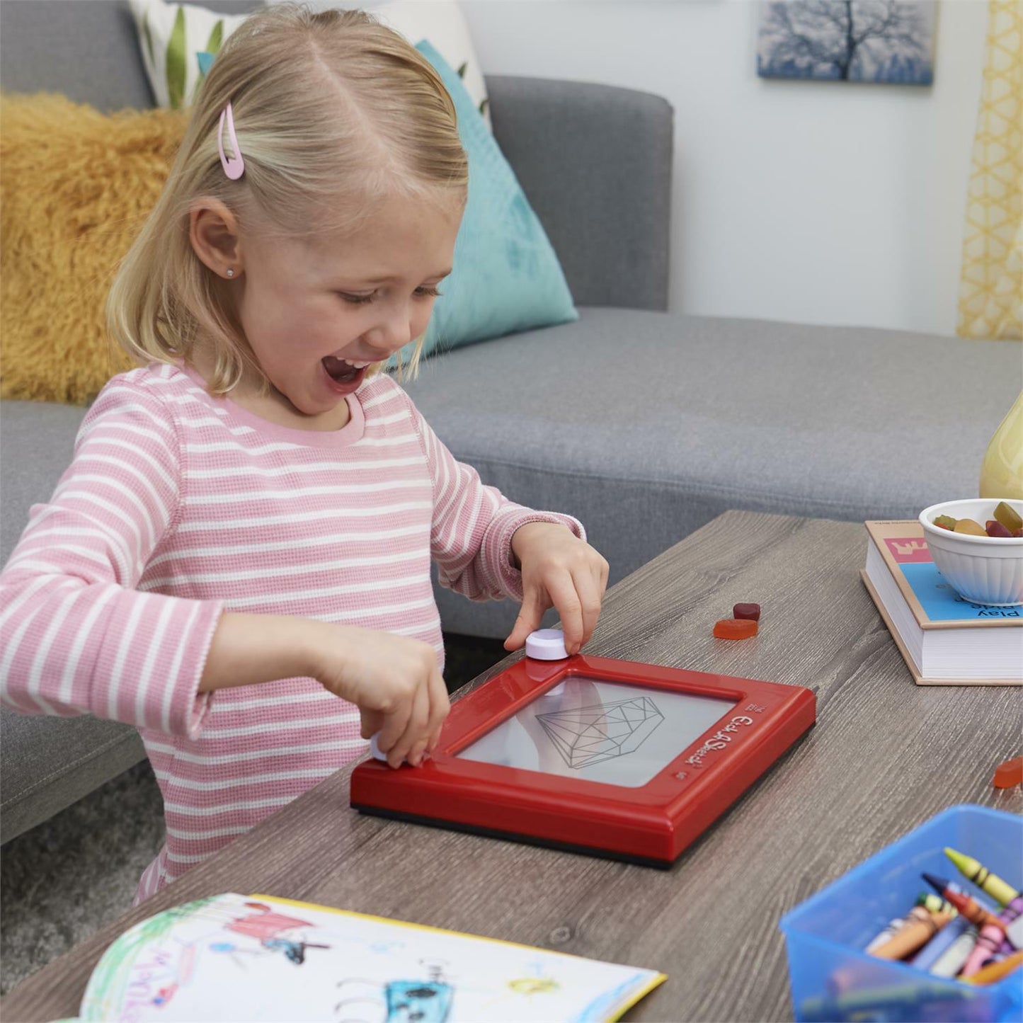 Etch A Sketch Classic Sustainable drawing toy made from eco-friendly recycled materials for creative screen-free fun
