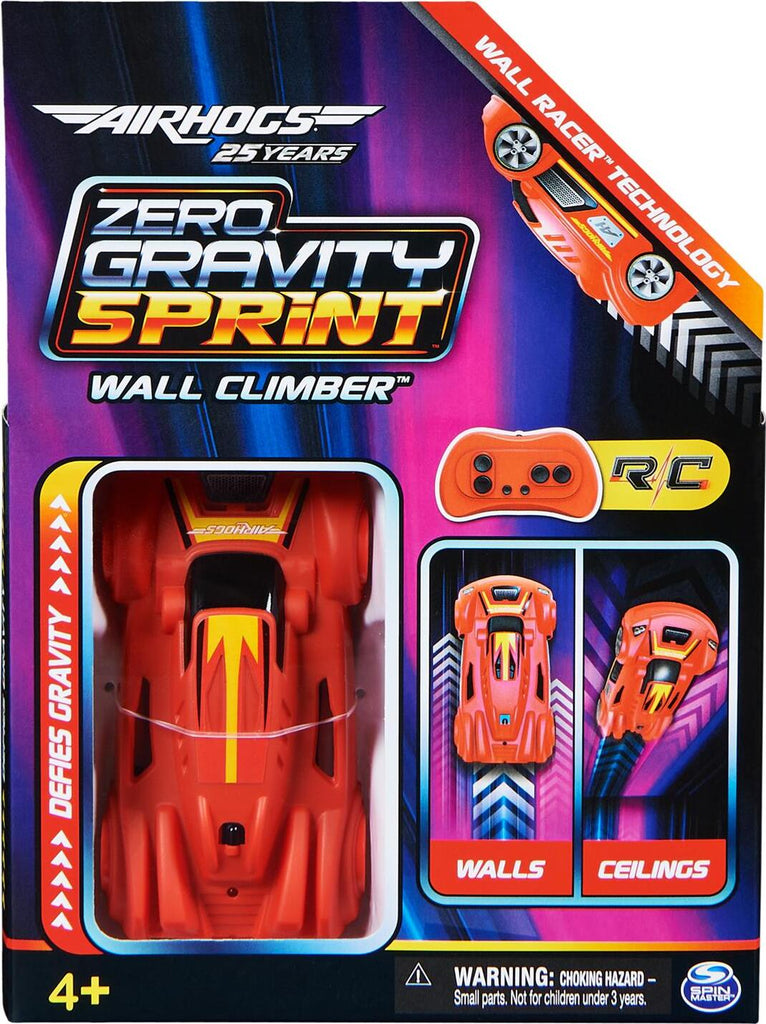Air Hogs Zero Gravity Sprint RC Car Wall Climber red remote control vehicle that drives on walls and ceilings
