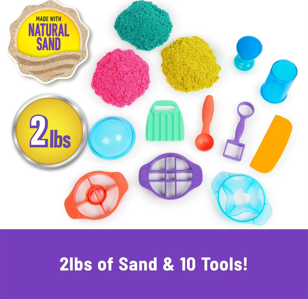 Kinetic Sand Ultimate Sandisfying Set complete sensory play kit with tools