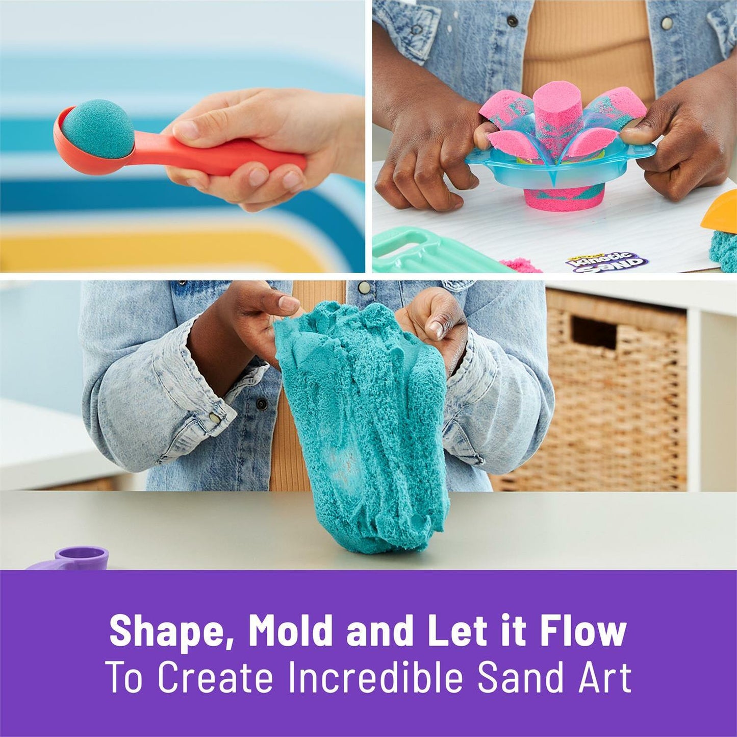 Kinetic Sand Ultimate Sandisfying Set complete sensory play kit with tools