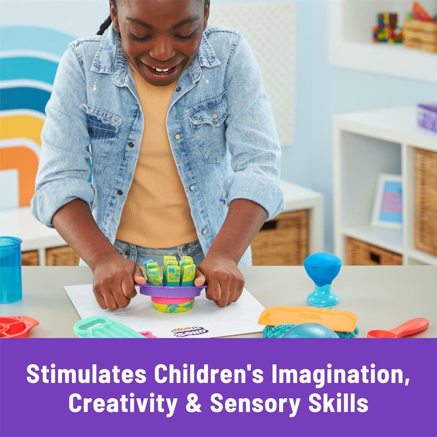 Kinetic Sand Ultimate Sandisfying Set complete sensory play kit with tools