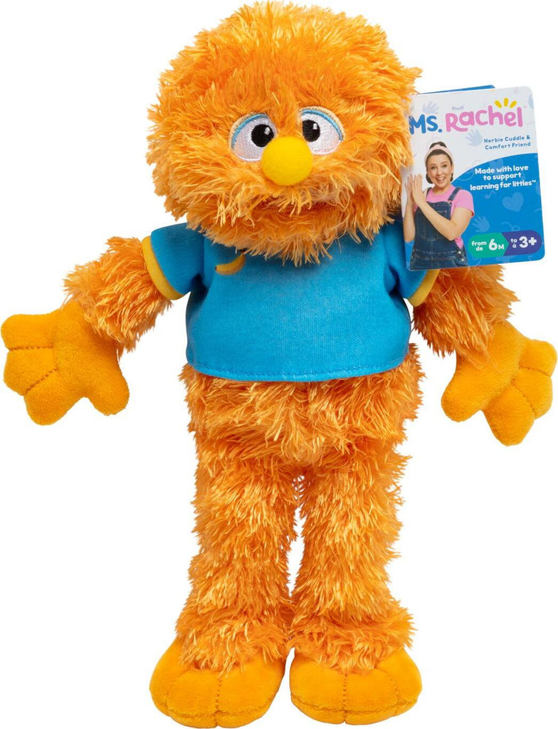 Ms. Rachel Herbie Cuddle & Comfort Friend assortment featuring soft plush characters for comfort and learning play