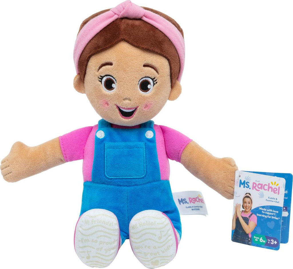 Ms. Rachel Cuddle & Comfort Doll soft plush toy inspired by beloved children's educator for cuddling and comfort