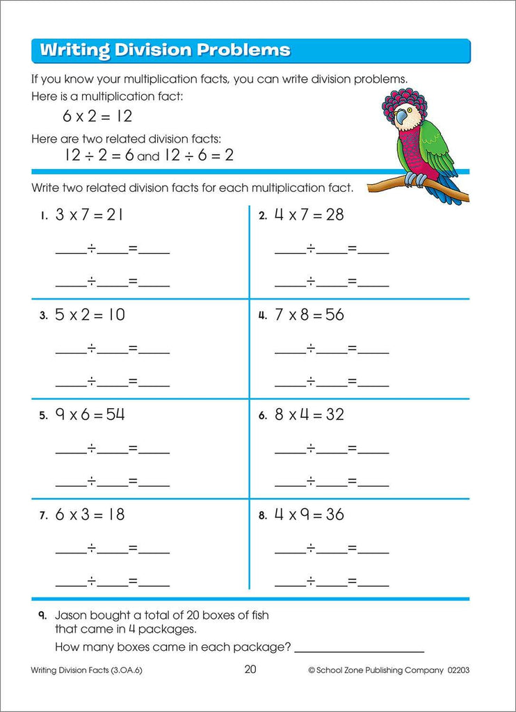 Math Basics Grade 3 Workbook