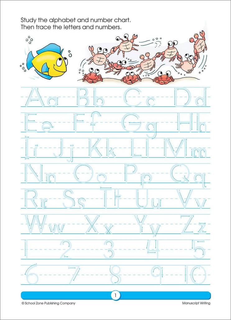 Learn to Print Grades K-2 Workbook (64 Pages)
