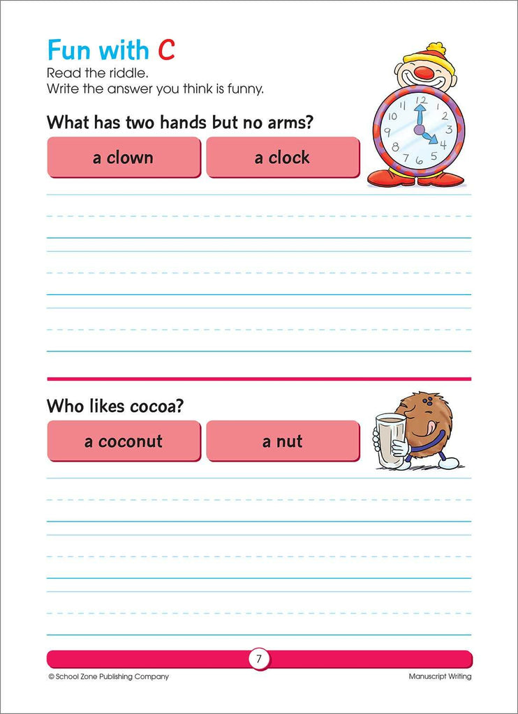 Learn to Print Grades K-2 Workbook (64 Pages)