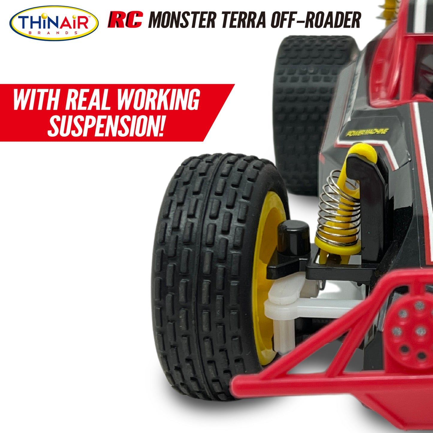 RC Monster Terra Off-Roader 1:20 Scale - Thin Air Brands remote control off-road vehicle for kids' outdoor adventures