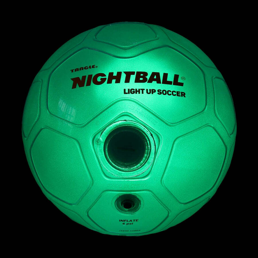 Tangle NightBall Soccer Ball - LED light-up soccer ball that glows with every kick and pass
