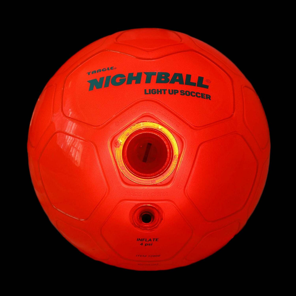Tangle NightBall Soccer Ball - LED light-up soccer ball that glows with every kick and pass