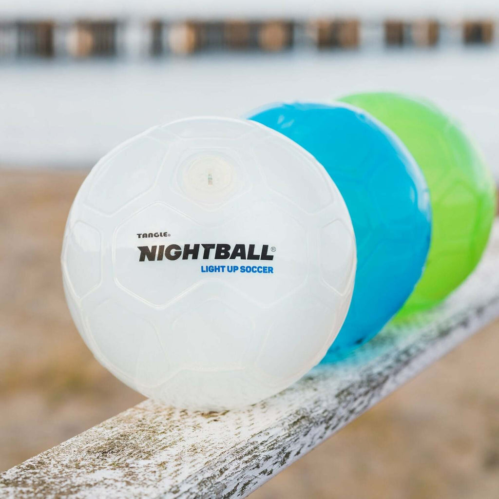 Tangle NightBall Soccer Ball - LED light-up soccer ball that glows with every kick and pass