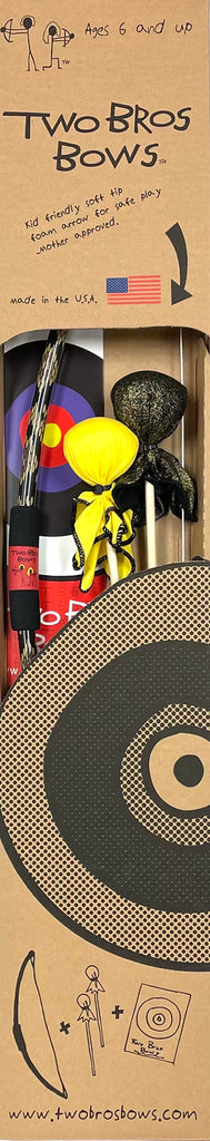 Python Packaged Box Set Two Bros Bows bow and arrow set with python design made in USA for active outdoor play