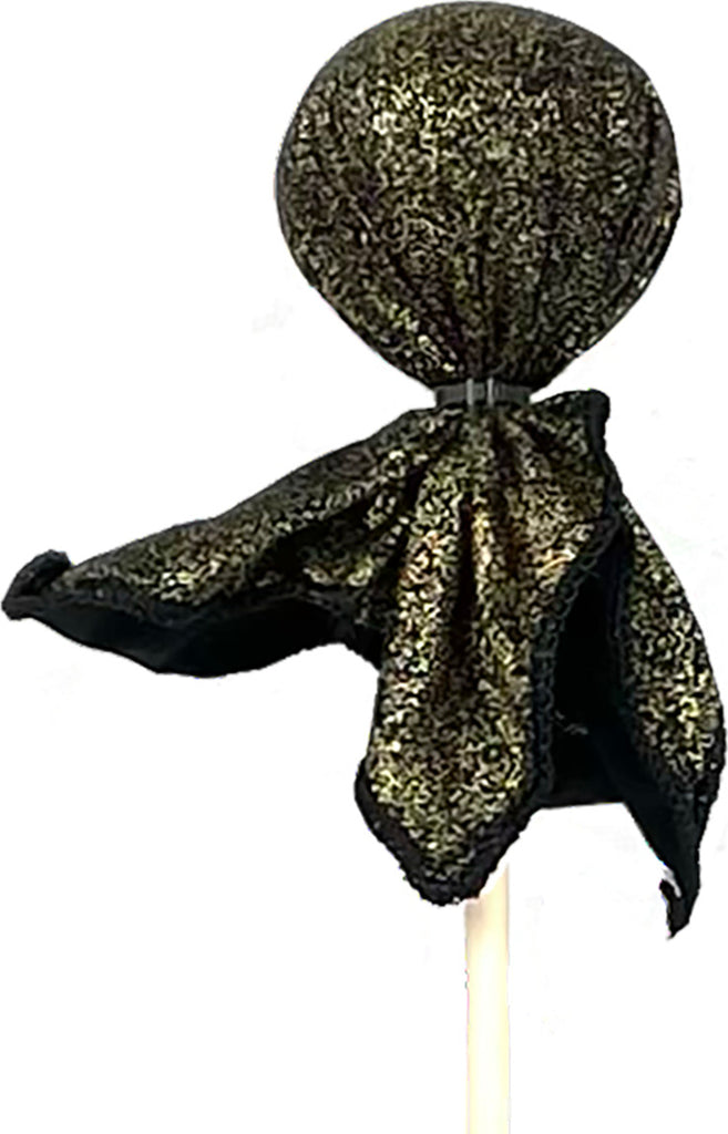 Gold Metallic Arrow Two Bros Bows soft foam-tipped arrow covered in 100% cotton fabric for safe creative play