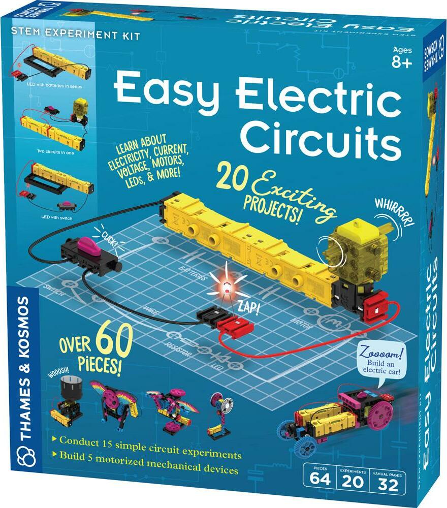 Easy Electric Circuits educational kit with 20 circuits and motorized devices to explore electricity science