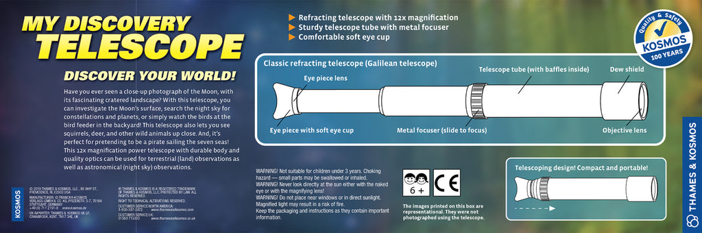 My Discovery Telescope for kids to explore stars, planets, and astronomy learning