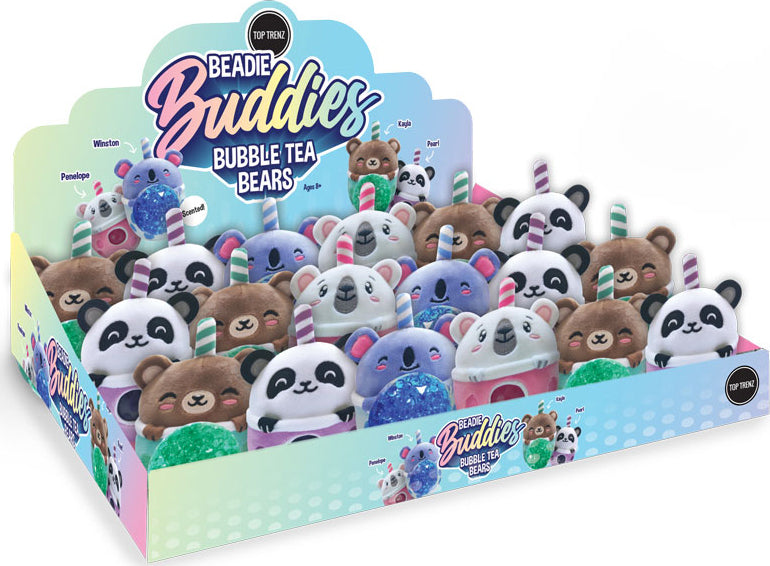 Bubble Tea Bears - Sensory Beadie Buddies Squishy Toy