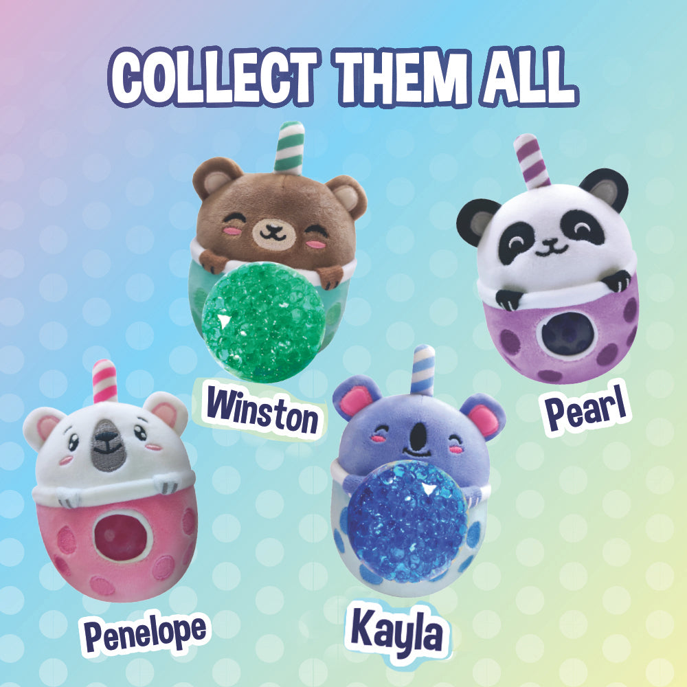 Bubble Tea Bears - Sensory Beadie Buddies Squishy Toy