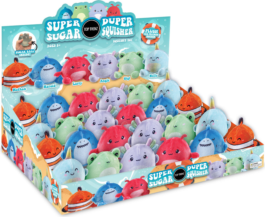 Super Duper Sugar Squisher-Plush SeaFriends Edition
