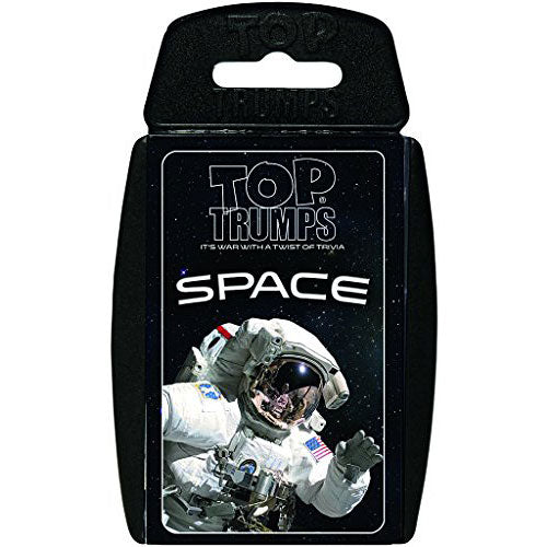 Space Card Game Top Trumps with 30 cards featuring planets, stars, comets and space exploration facts