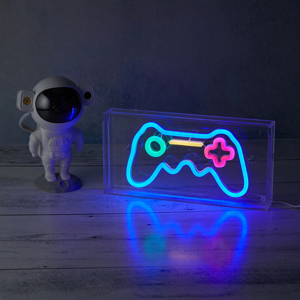 Acrylic frame Gamer neon sign for desktop or wall mounting with LED lighting