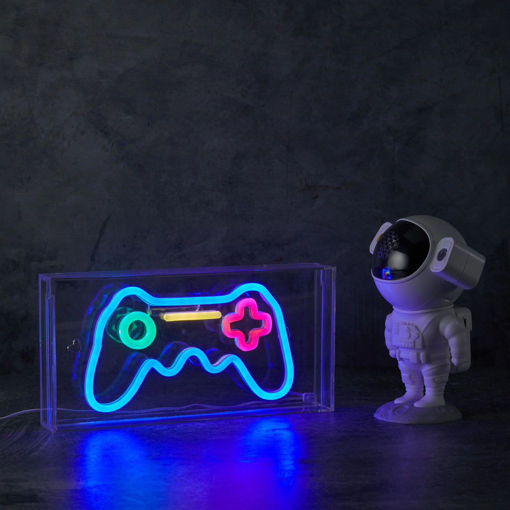 Acrylic frame Gamer neon sign for desktop or wall mounting with LED lighting