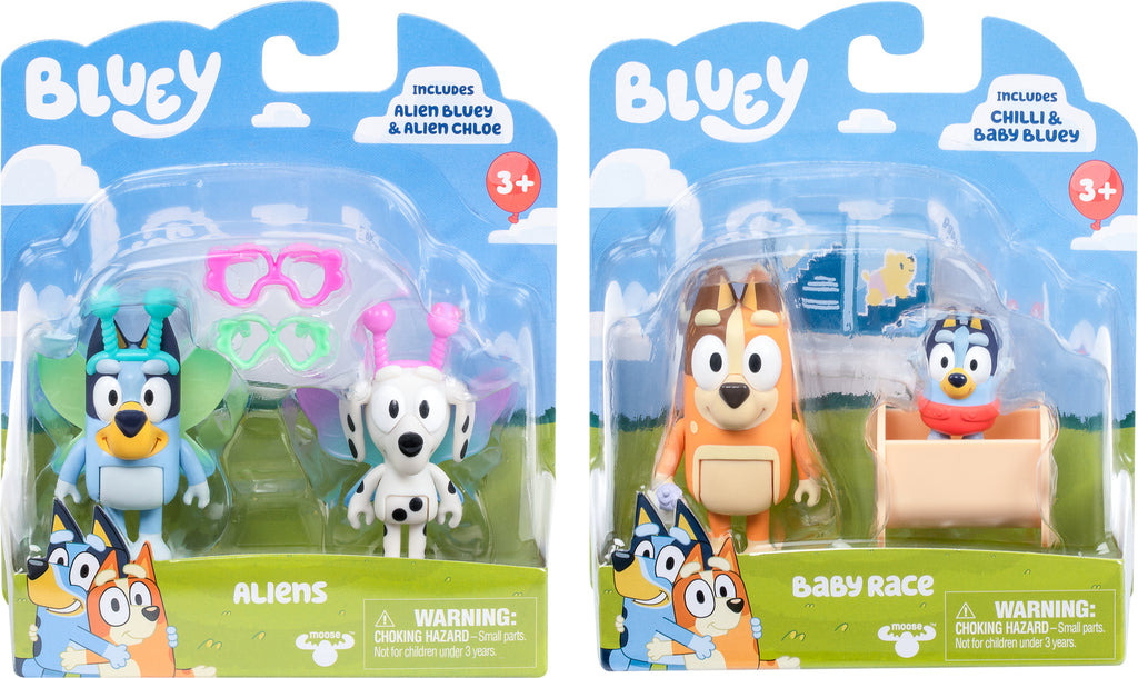 Bluey S10 Figure 2Pk Bluey & Bandit
