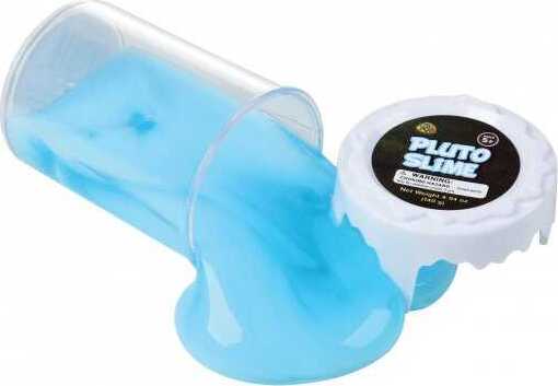 Pluto Slime 4.94oz slimy stretchy gooey slime that looks like polar water in 3 inch tall container