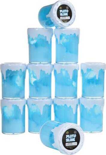 Pluto Slime 4.94oz slimy stretchy gooey slime that looks like polar water in 3 inch tall container