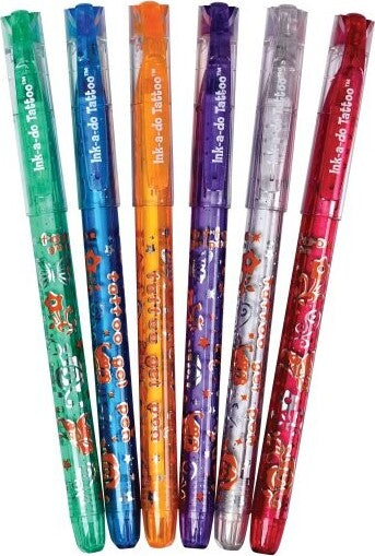 Tattoo U washable ink pens for creating safe temporary tattoos and body art designs