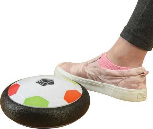 Glow Air Power Soccer Disc - LED-lit air-powered soccer disc for indoor play