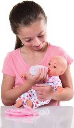 US Toy Co Deluxe Baby Doll Set with soft body doll, outfits, bottle, blanket, and accessories