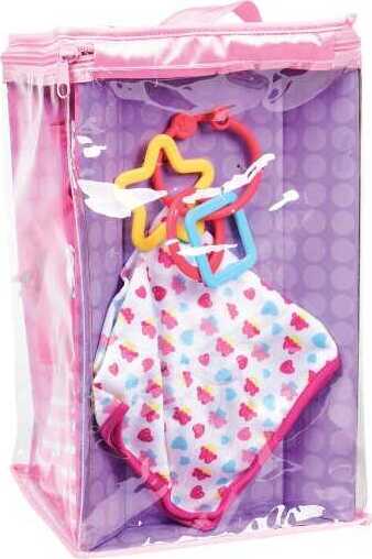 US Toy Co Deluxe Baby Doll Set with soft body doll, outfits, bottle, blanket, and accessories