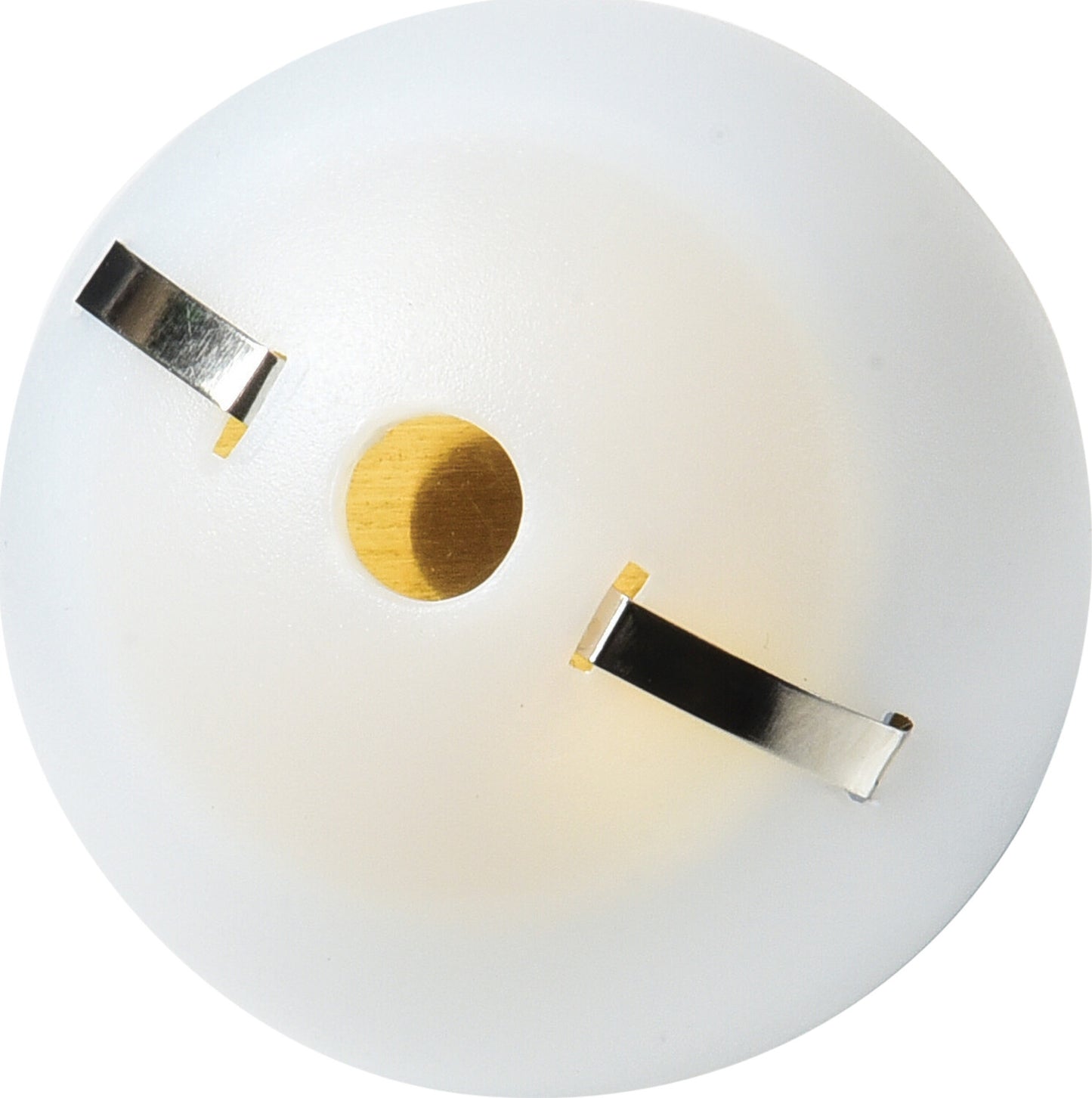 Eerie Ball white educational toy that lights up when touched demonstrating electrical conductivity principles