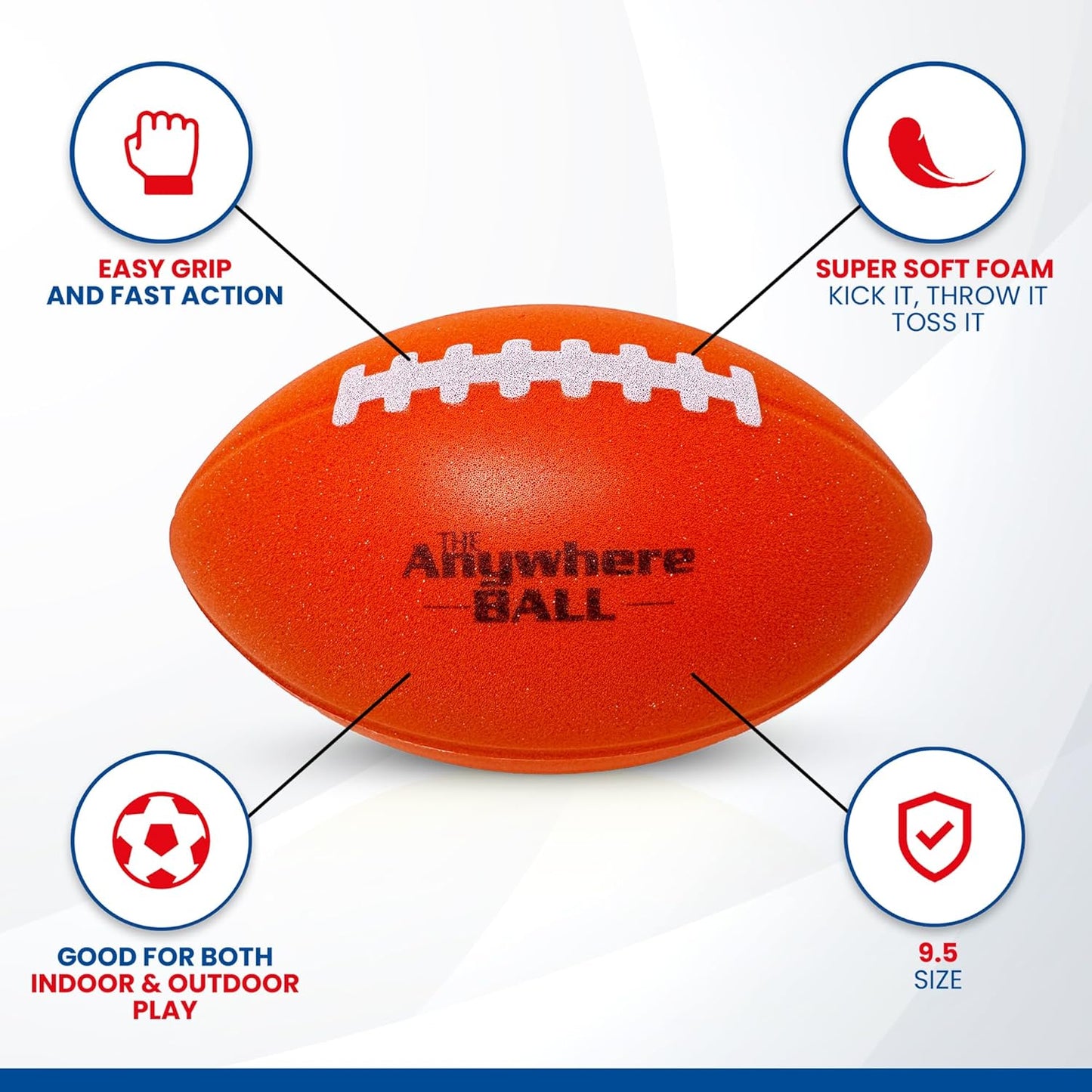 9.5" Silent Football