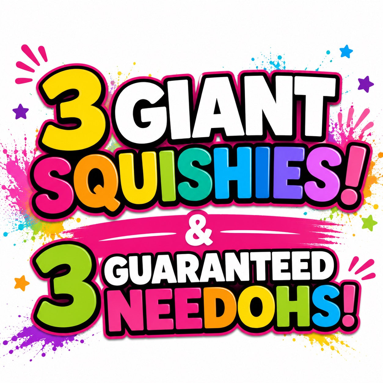 Jumbo Squishy Gift Set W/ Needohs