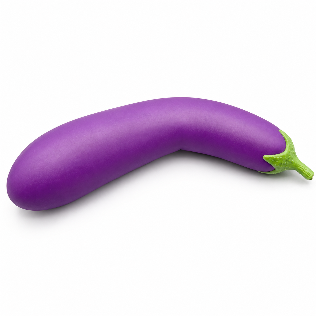 14" Jumbo Eggplant Squishy – Oversized Sensory Fidget Toy