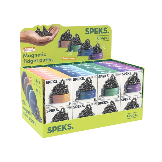 Mini Crags by Speks compact magnetic building blocks for portable construction play