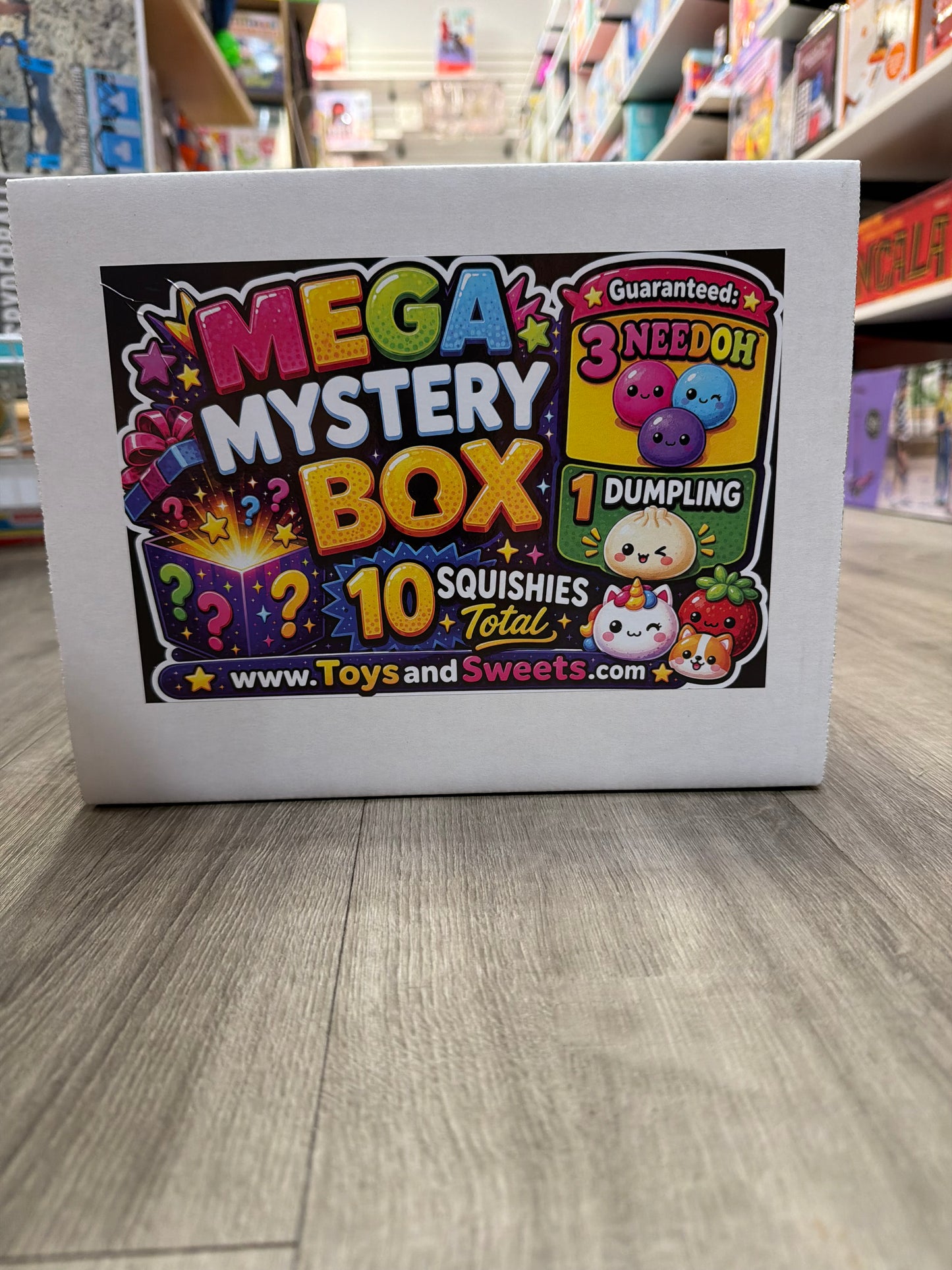 Mega Squishy Mystery Box – 10 Squishies Total