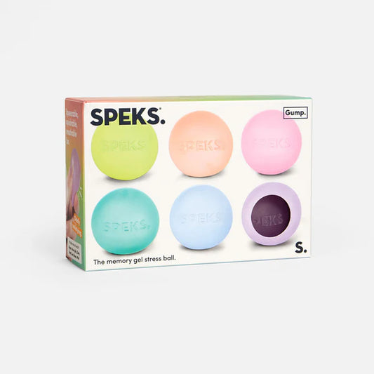 6 Pack Gump Mini magnetic fidget blocks by Speks for building and sensory play