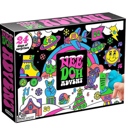 NeeDoh Advent Calendar with 24 mini squishy sensory toys for a fun Christmas countdown