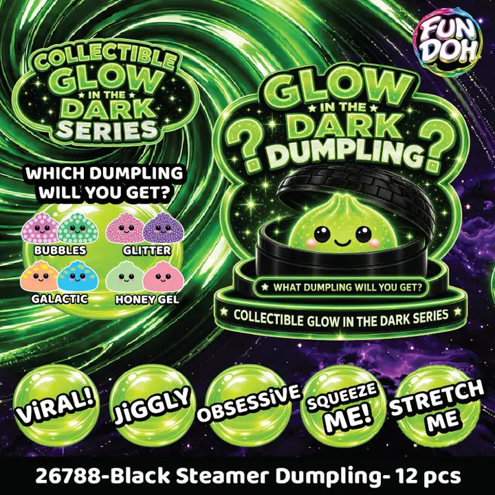Glow In The Dark Dumpling Black Basket