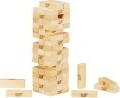 Jenga Classic wooden block tower game with 54 genuine hardwood blocks in tube packaging