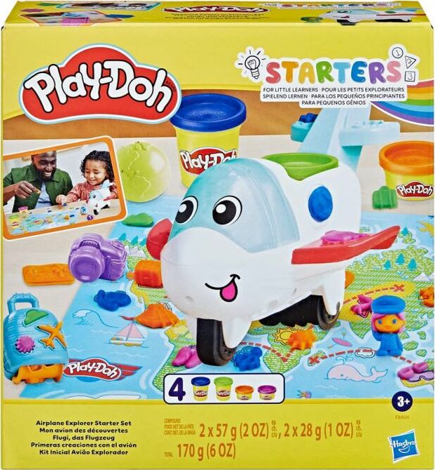 Play-Doh Airplane Explorer Starter Set with aviation-themed creative play