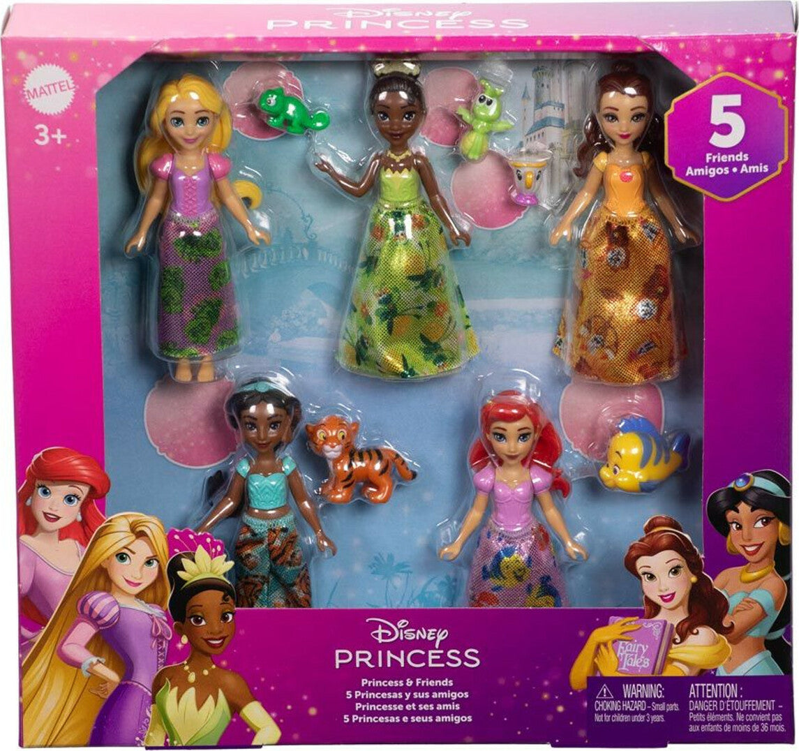 Princess Sets Disney Princess 5-Pack Friends - Complete Princess Collection Set ...