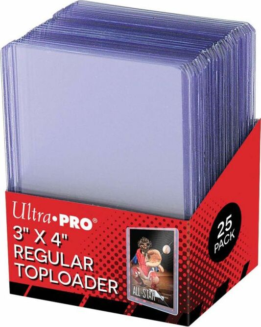 Toploader 3x4 Clear Regular card protectors for safely storing trading cards