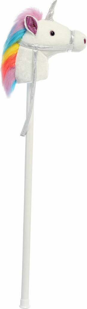 Aurora Giddy Up Friends Stick Animals  37" Unicorn White