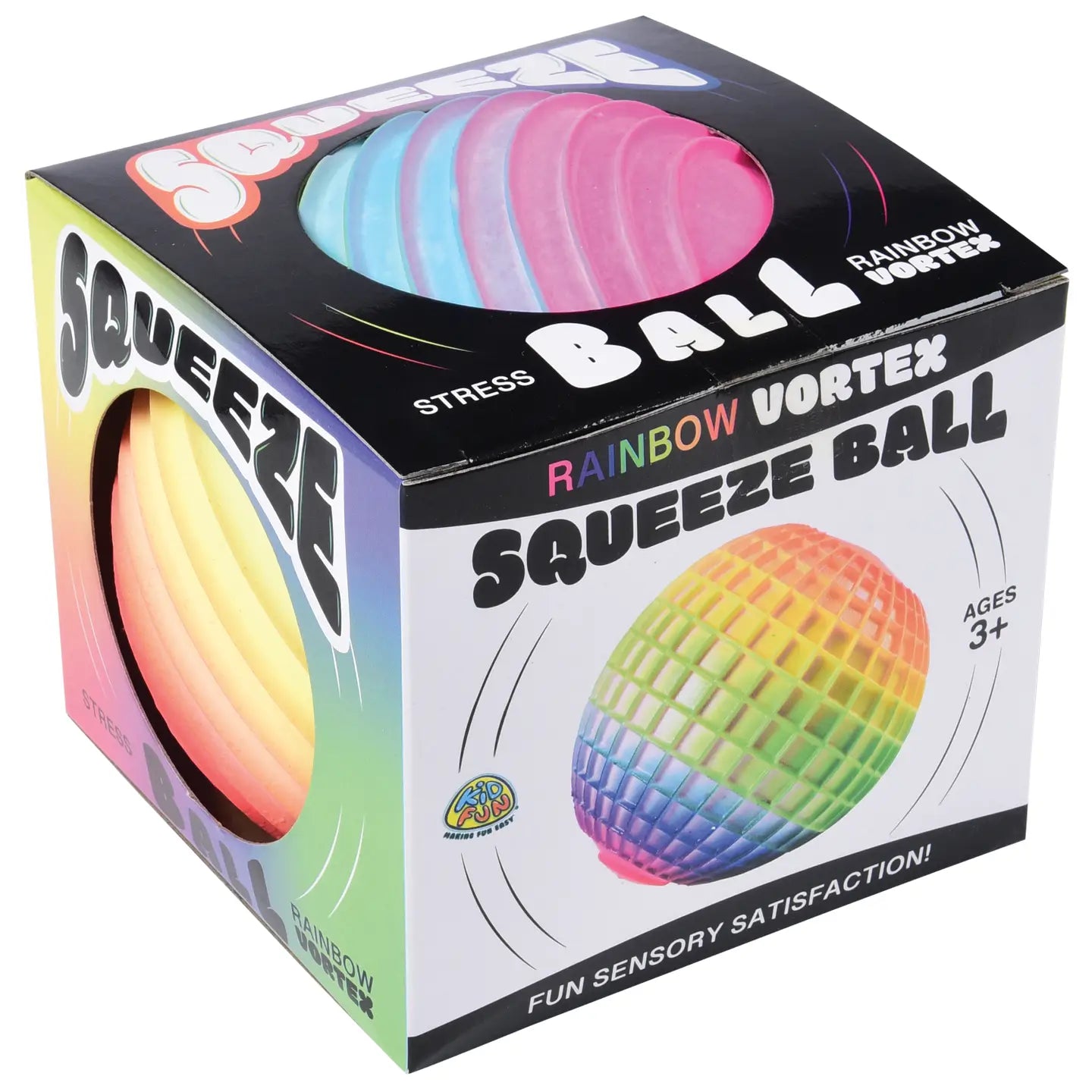 Rainbow Vortex Squeeze Ball