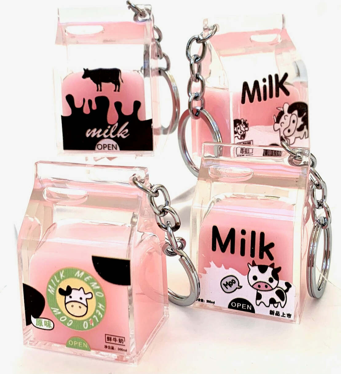 Pink Milk Key Charm 