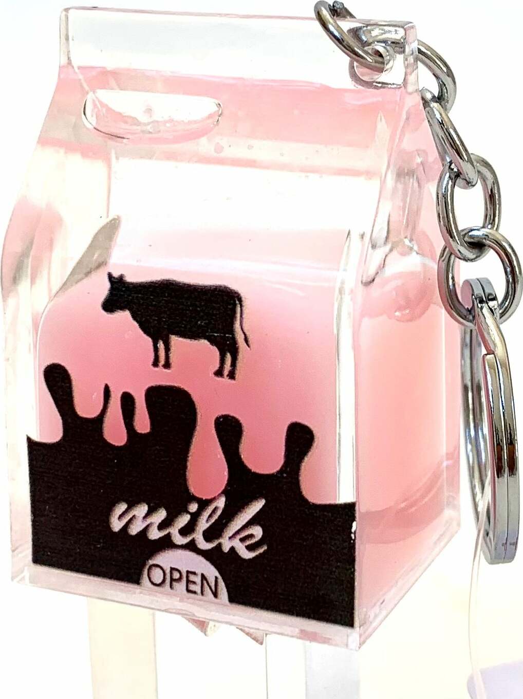 Pink Milk Key Charm 