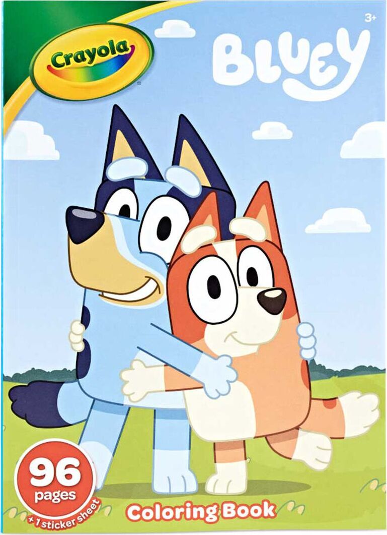 96 Page Coloring Book Bluey featuring beloved characters and scenes for endless coloring adventures and creative fun